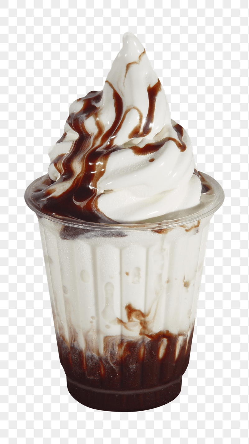 Chocolate ice-cream sundae png sticker, | Free PNG - rawpixel