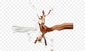 Chocolate milk Latte Caffxe8 mocha - Milk chocolate splashes 