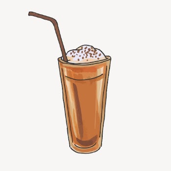 Chocolate milkshake sticker, drinks illustration | Free PSD - rawpixel