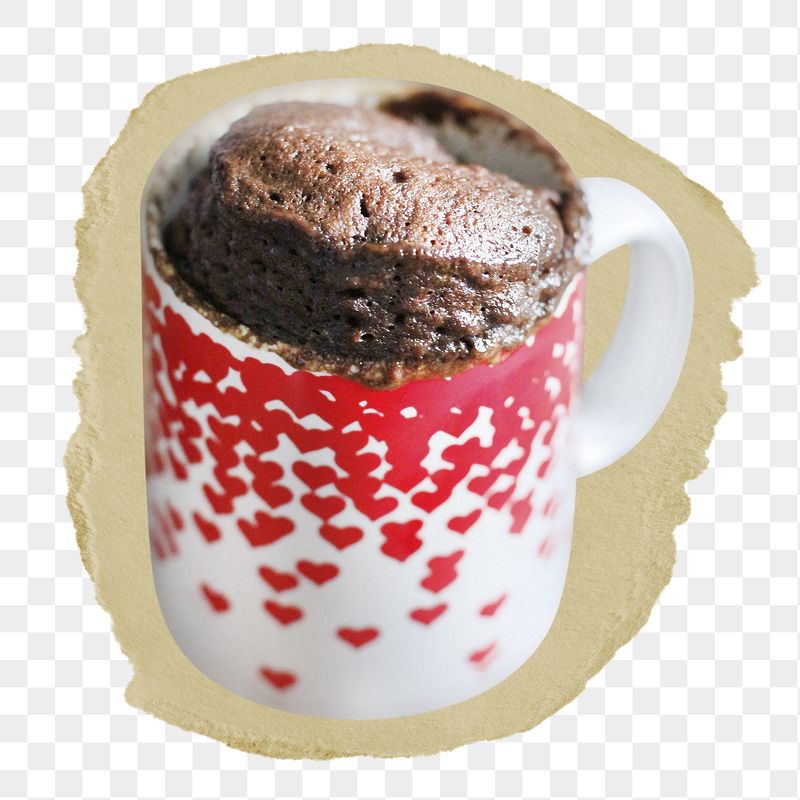 Chocolate mug cake png ripped | Free PNG - rawpixel