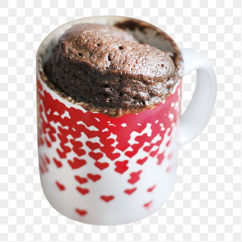 Chocolate mug cake png sticker, | Free PNG - rawpixel