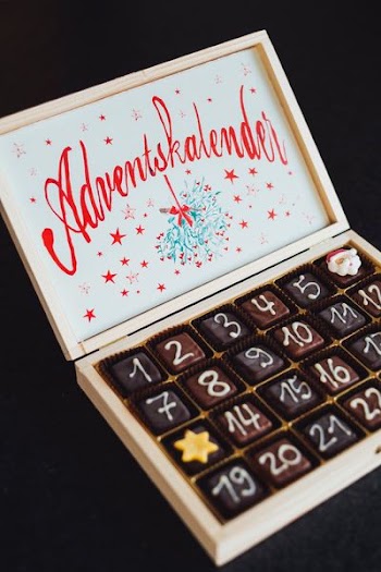 chocolate on brown wooden box