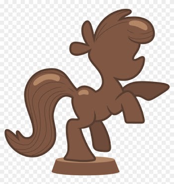 Chocolate Pony Statue By Pikamander2 - Mlp Pictures Of Foods