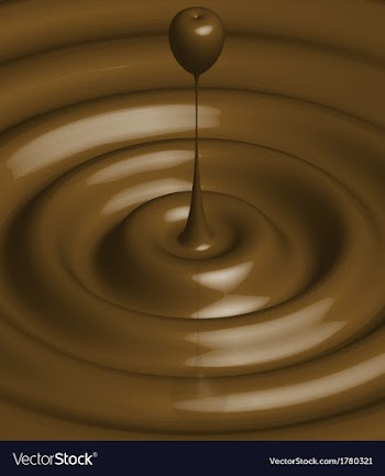 Chocolate ripple vector image
