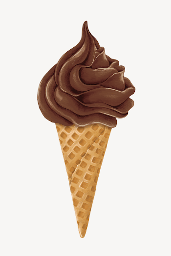 Chocolate soft serve, Summer dessert | Free Photo Illustration - rawpixel