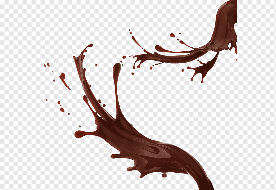 chocolate splatter, Milk Hot chocolate Chocolate cake Custard, milk, floating, mammal, brown png