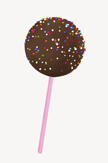 Chocolate sprinkled cake pop, party | Free Photo Illustration - rawpixel