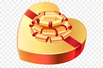 Chocolate truffle Chocolate bar Belgian chocolate Valentine's Day - Gold Heart Chocolates Box PNG Clipart Picture 