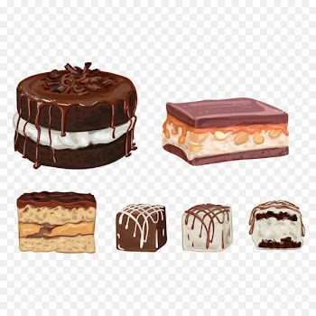 Chocolate truffle Chocolate cake Chocolate brownie Cupcake Birthday cake - Vector Sandwich Cake 