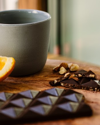 Chocolates Near Ceramic Mug