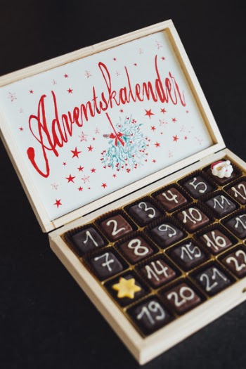 Chocolates on White Wooden Box
