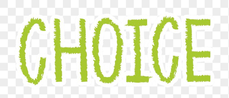 Choice png word sticker typography, | Free PNG - rawpixel