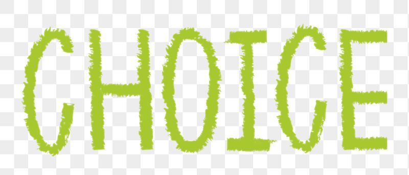 Choice png word sticker typography, | Free PNG - rawpixel