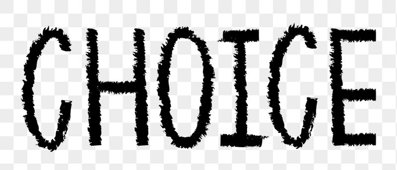 Choice png word sticker typography, | Free PNG - rawpixel