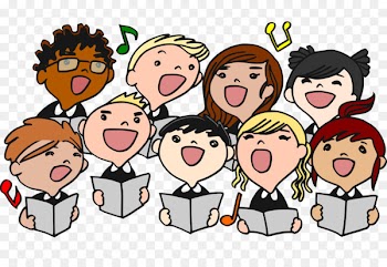 Choir, Singing, Child, Cartoon, People PNG