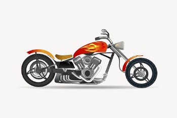 Chopper motorcycle clip art color | Free Photo - rawpixel