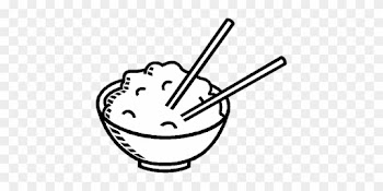 Chopsticks Chinese Food Bowl Rice Chopstic - Rice Clip Art