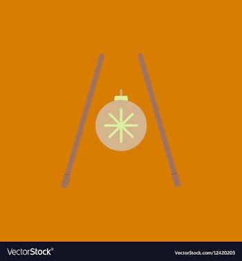 Chopsticks of Chinese new year vector image
