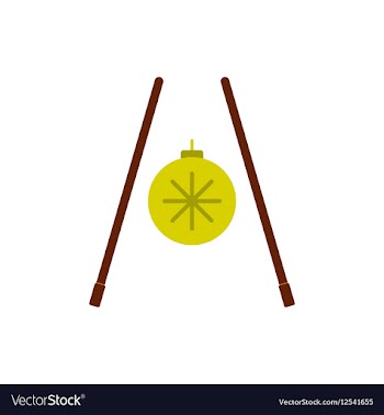 Chopsticks of Chinese new year vector image