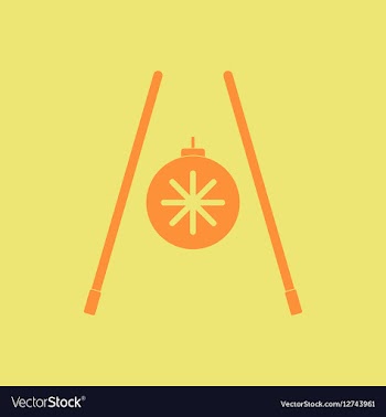 Chopsticks of Chinese new year vector image