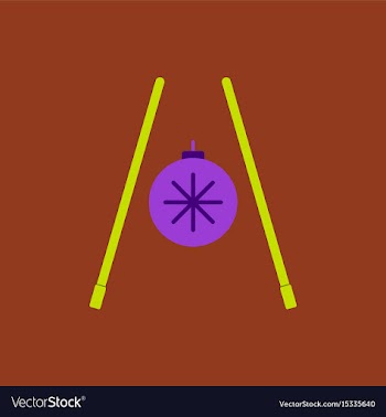 Chopsticks of chinese new year vector image