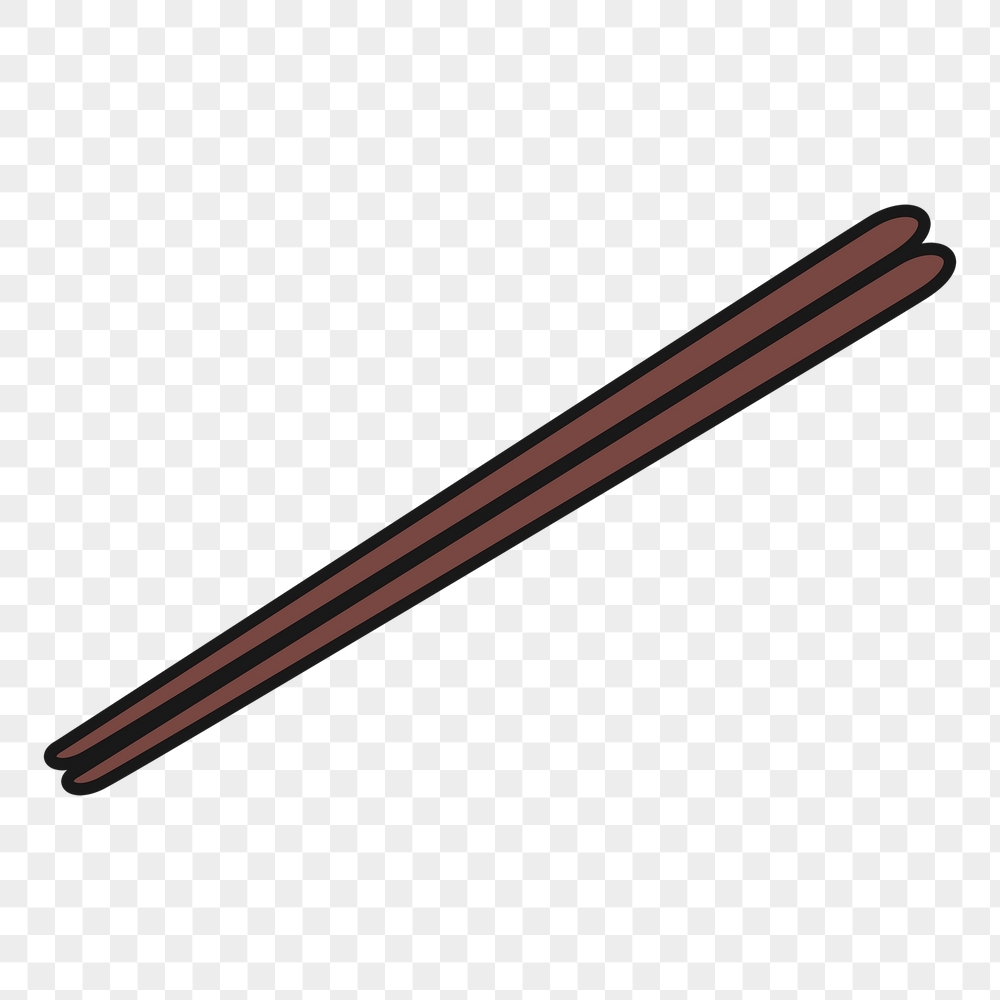 Chopsticks png sticker, utensil illustration | Free PNG - rawpixel