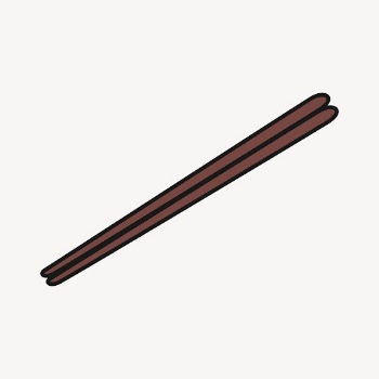 Chopsticks sticker, utensil illustration psd. | Free PSD - rawpixel