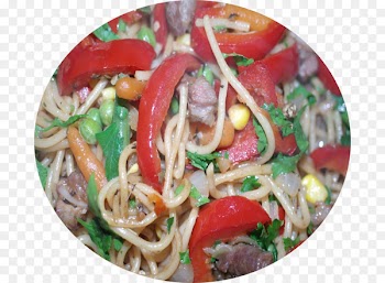 Chow mein Lo mein Chinese noodles Fried noodles Jollof rice - spinach pie 