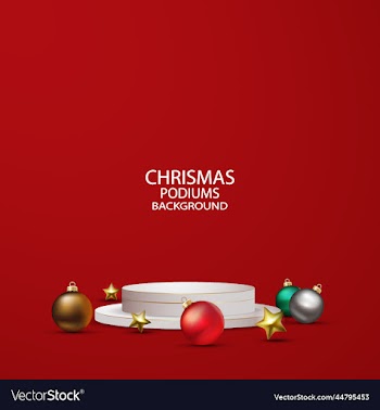 chrismas podiums background