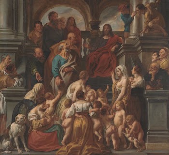 Christ blesses the children."Let the little | Free Photo - rawpixel