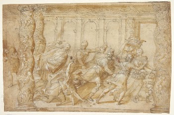 Christ chasing moneylenders out of the temple | Free Photo - rawpixel