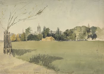 Christ Church from the Meadows | Free Photo - rawpixel