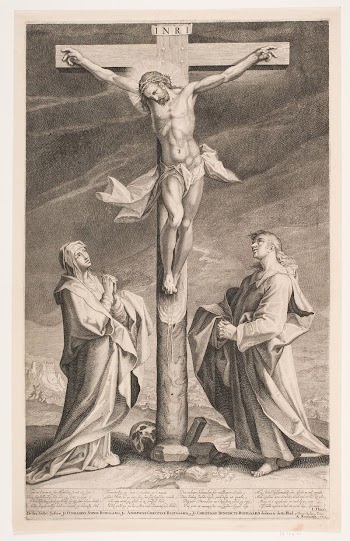 Christ on the cross between Mary | Free Photo - rawpixel