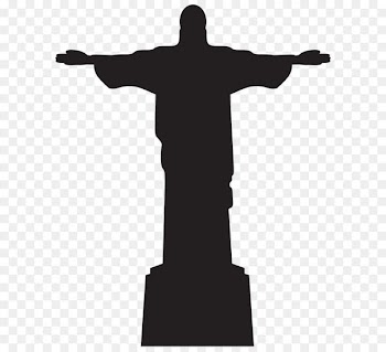 Christ the Redeemer Corcovado Statue - Jesus Christ Statue Silhouette PNG Clip Art 