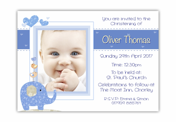 Christening Invitations Boy D L Designs Ltd - Christening ...