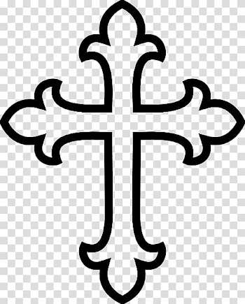 Christian cross Baptism , Cross line transparent background PNG clipart