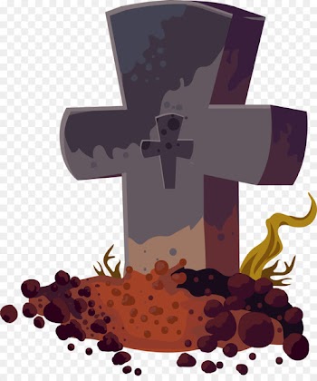 Christian cross Headstone Grave - The cross, the grave, the gravestone 