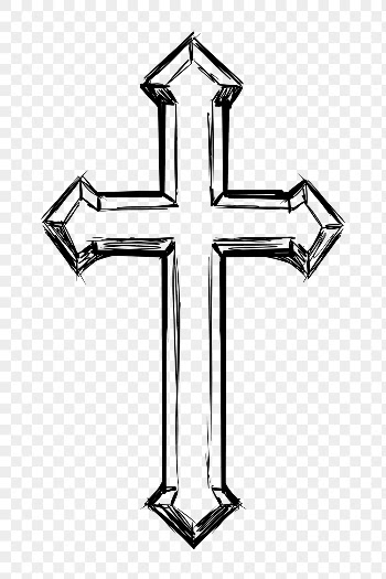 Christian cross png sticker, religious | Free PNG - rawpixel