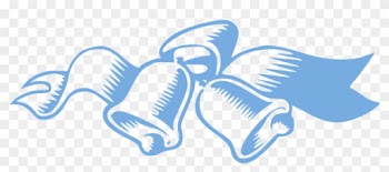 Christian Funeral Cliparts 14, - Blue Wedding Bells Png