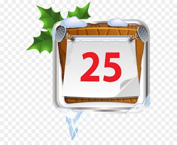 Christmas 25 December Clip art - December 25 Christmas Sign PNG Clip Art Image 