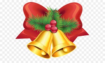 Christmas 8EZ Clip art - Christmas Red Bow and Bells Transparent PNG Clip Art Image 
