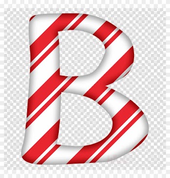 Christmas Alphabet Letters Png Clipart Santa Claus - Candy Cane Letter