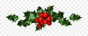 Christmas And New Year Opening Times - Holly And Berries Border