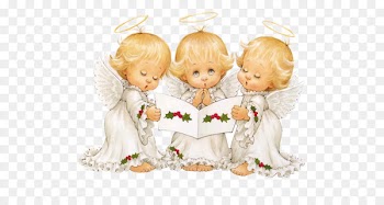 Christmas Angel Clip art - Cute Angels Carolers Christmas Free Clipart 