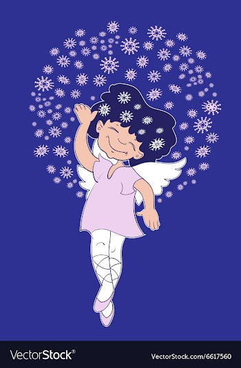 Christmas Angel girl vector image
