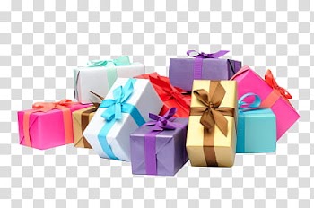CHRISTMAS, assorted box lot transparent background PNG clipart