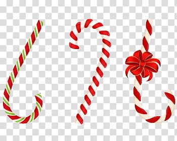 Christmas, assorted-color candy canes transparent background PNG clipart