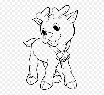 Christmas Baby Reindeer Coloring Pages Preschool In - Baby Reindeer Coloring Pages