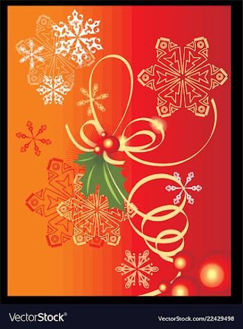 Christmas background 4 vector image