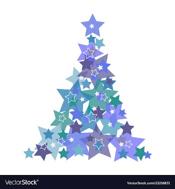  					Christmas background abstract tree vector image														